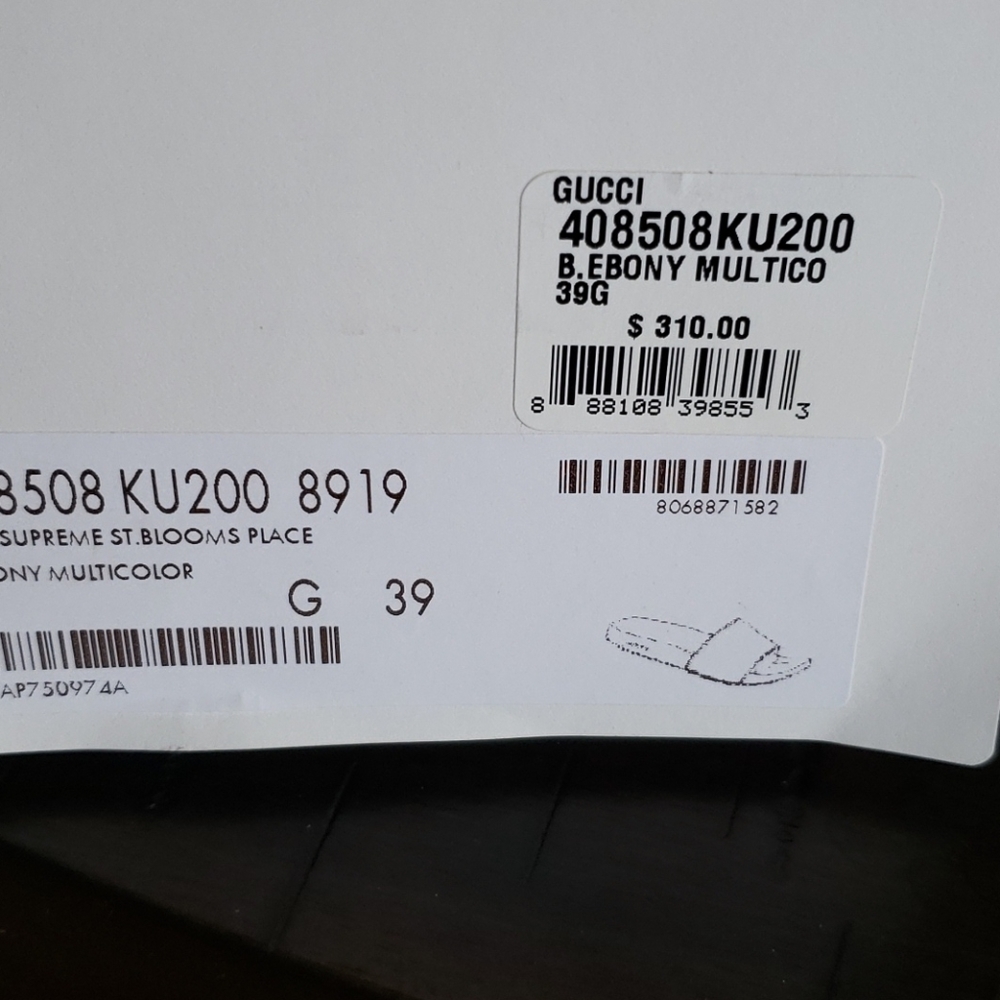 Gucci slides , new condition